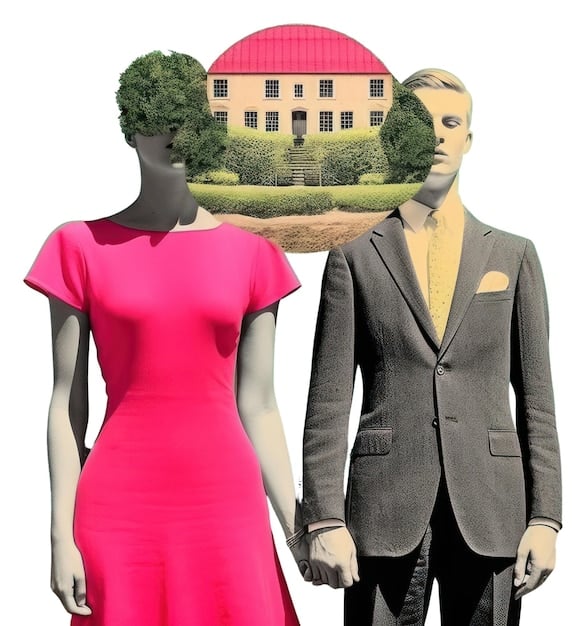 A collage showcasing various examples of high-low fashion outfits. Each outfit features a mix of designer items (like a handbag or shoes) paired with more affordable clothing pieces (like jeans, t-shirts, or sweaters). The collage highlights the versatility and stylishness of the high-low approach.