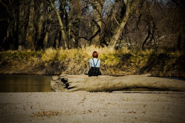 A person exhaling deeply, meditating in a peaceful environment, representing the release of guilt and stress after setting a boundary.