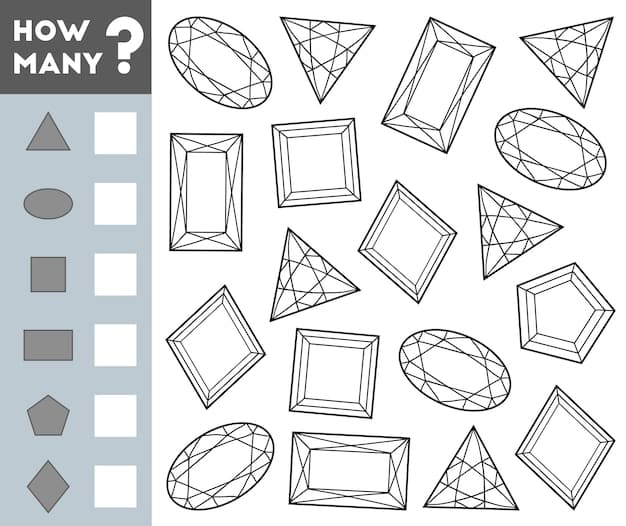 A detailed diagram illustrating different face shapes (oval, round, square, heart, long, diamond) with corresponding dotted lines indicating the ideal areas for contour and highlight placement for each. Clear labels are used for each shape.