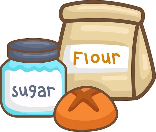 A magnifying glass hovering over a food label with the 