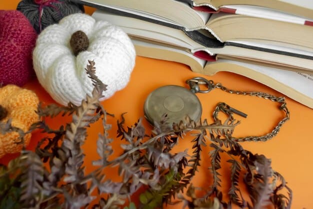 A close-up shot focusing on a stylish arrangement of accessories for Fall 2025. It features a woven leather belt cinching a cashmere sweater, layered delicate gold necklaces, a vintage-inspired brooch pinned to a tweed blazer, and soft leather gloves neatly folded next to a structured handbag. The lighting is warm and inviting, highlighting the textures and rich colors of the accessories, such as deep burgundy, forest green, and mustard yellow.