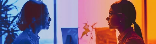 A split-screen image contrasting the design aesthetics of two collaborating designers. On one side, a minimalist, high-fashion design from one designer; on the other, a bold, streetwear-inspired design from the other. The text overlay reads 